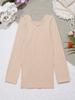 Girls Thermal Underwear Set Kids Base Layer Top and Leggings Set Dance Training Costume
