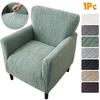 1PC Jacquard Tub Chair Cover Elastic Club Sofa Covers Armchair Slipcovers Solid Color Single Sofa Covers for Bar Cafe Home