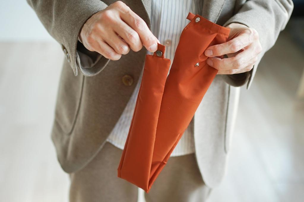 Made in Japan Miratore 55cm folding umbrella that can be carried without folding Super fabric Compact Lightweight Can also be used as a long umbrella