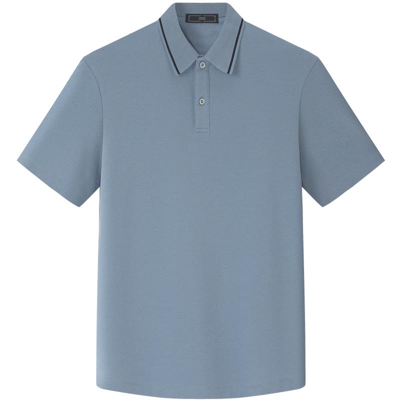 EMZ Men's Cooling Breathable Long-Staple Cotton Polo Shirt