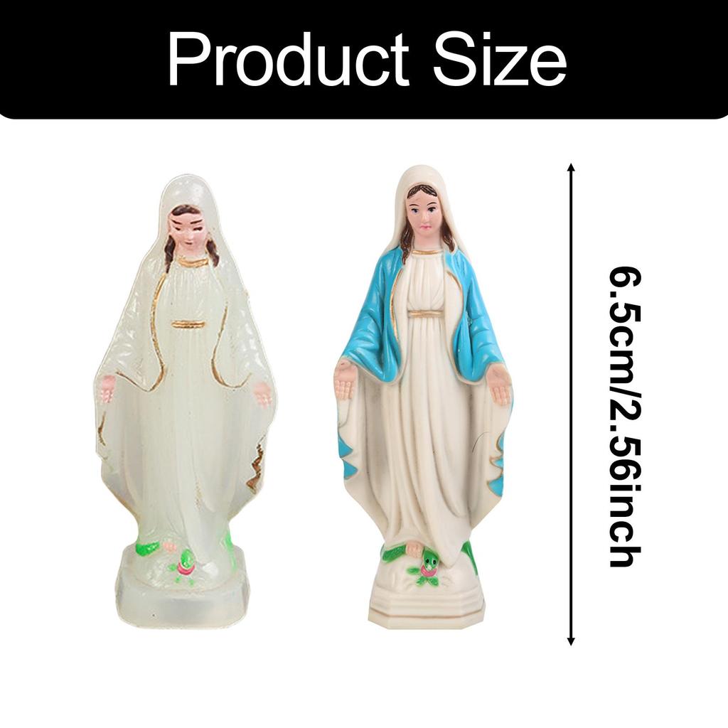Blessed Mother Mary Figurine European Style Collection Handmade Elegant Religious Gift for Mom Mary Statue