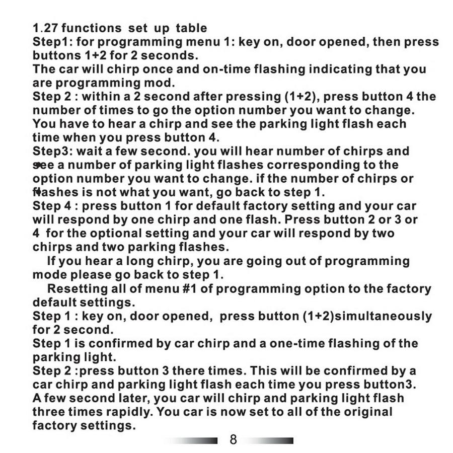 Universal 12V 2-Way Car Alarm Security System Remote Engine Start Anti-hijacking