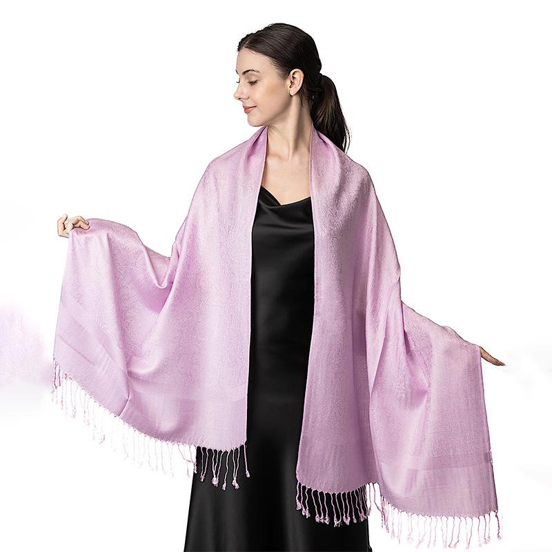 Luxury Brand Light Luxury Shawl Women'S Wrap Scarf Design Jacquard High-End Imitation Cashmere