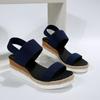 Plus Size 36-43 Women's Sandals Summer Casual Shoes for Women Comfortable Non-slip Walking Slip On Elastic Fabric Female Shoes