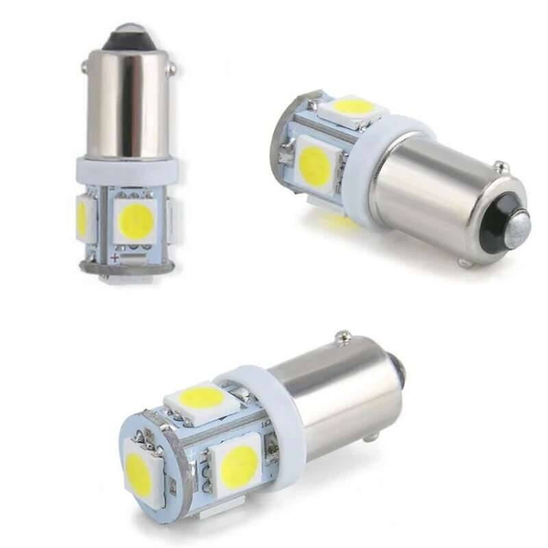 10Pcs BA9S T10 T4W Car LED Lamps 5050 5SMD Auto Interior Lighting Dome Map Reading Light Side Wedge Bulbs 12V Bulbs 7