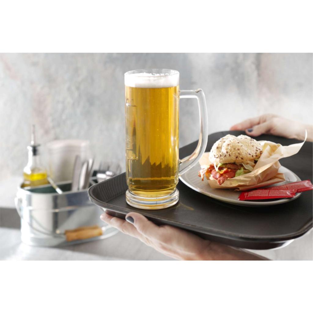 Non-slip, resistant waiter's tray 255x355cm black