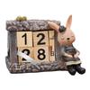 Creative Wooden Calendar Ornament - Small Desktop Date Display & Photo Props