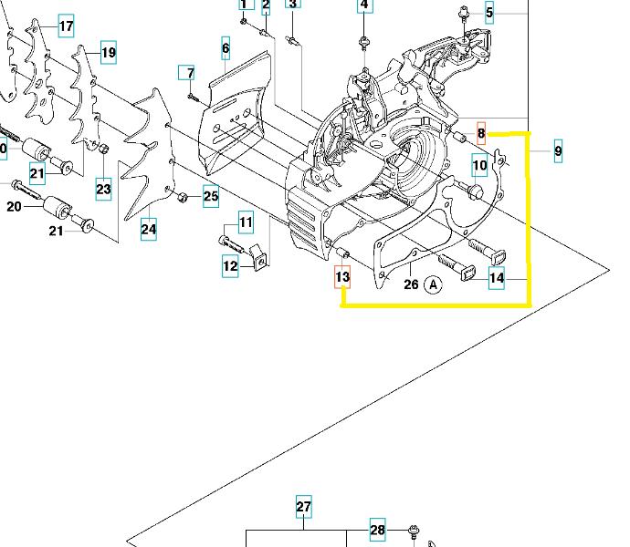 Saw Bushing 395 Xp Husqvarna 593806001