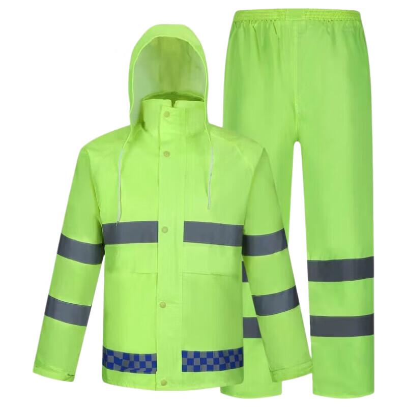 Reflective Raincoat Set Size Remarks