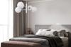 Vicenza Hanging Lamp White-Chrome 4-Flat White Lampshade E14