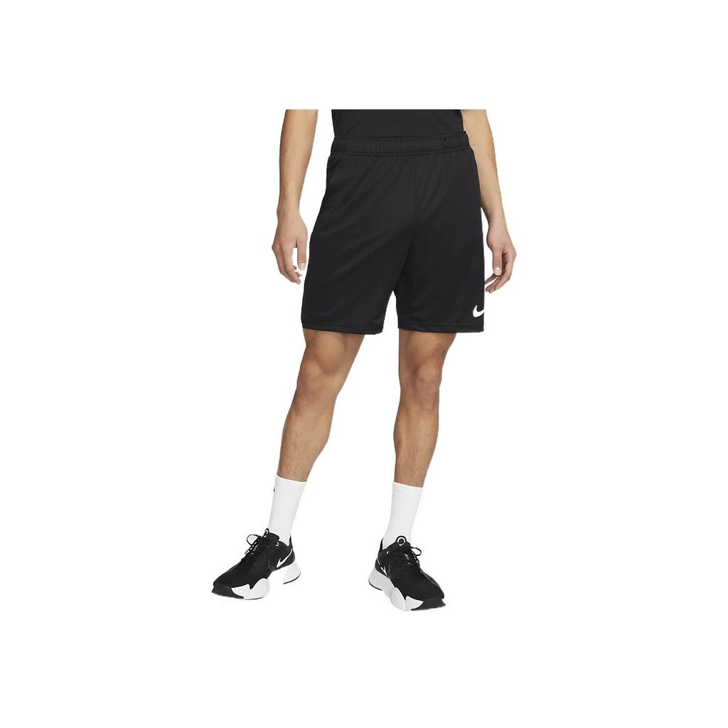 Nike Casual Elastic Waist Logo Print Straight Shorts Men Bottoms Black DM5943-010