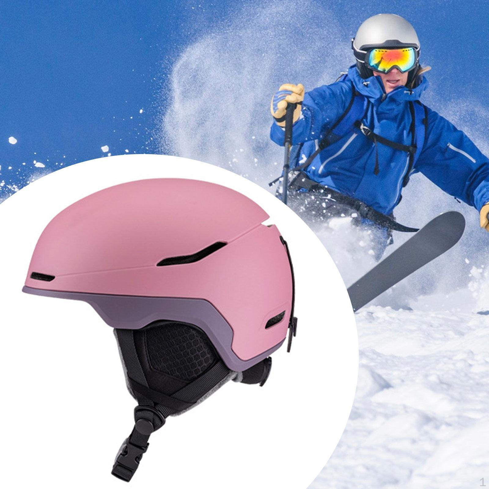 

Горнолыжный шлем со съемными амбушюрами для зимних видов спорта сноуборд Pink_L