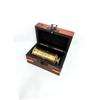 Brass Victorian Telescope 6.5 Inch – Personalized Antique Spyglass with Custom Engraved Wooden Box | Nautical Gift for Men, Decor & Collectors