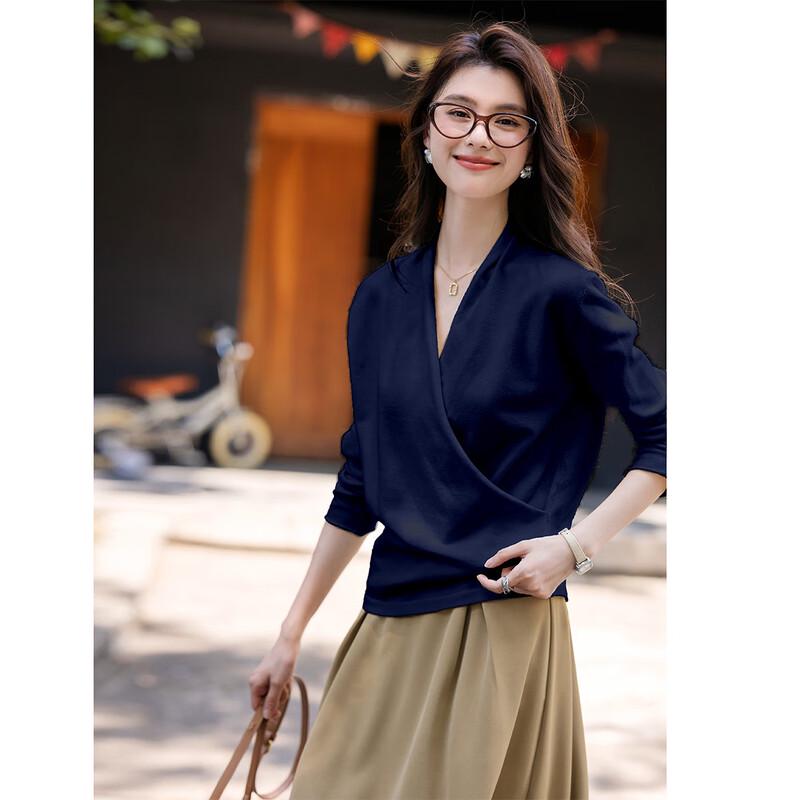 Mokana Women's V-Neck Long Sleeve Knit Sweater