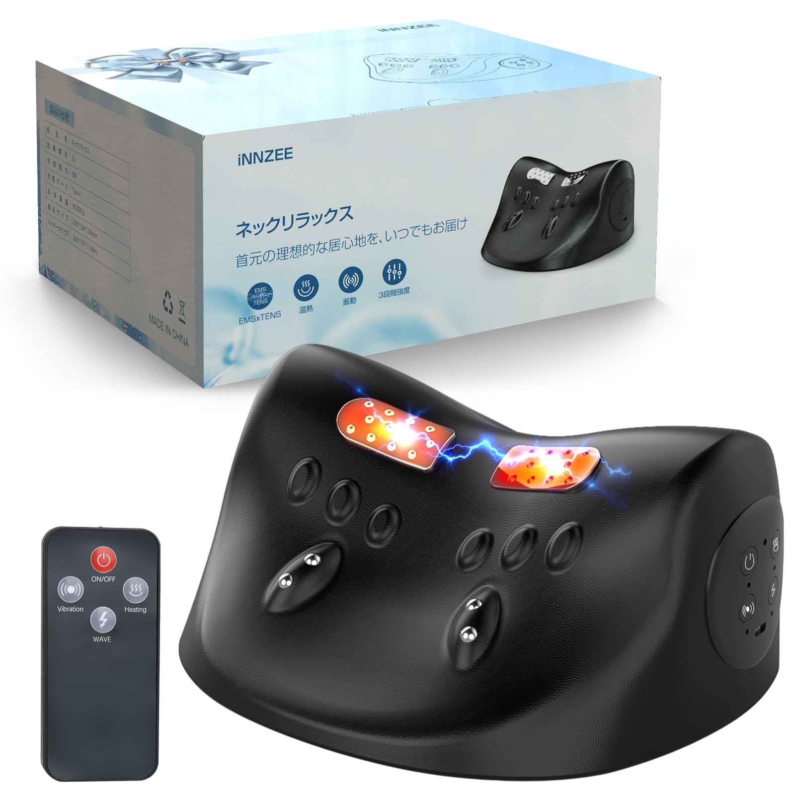 

iNNZEE Уход за шеей 3 Функции x 3 Регулируемых уровня x 2 Настройки угла Напряжение шеи и плеч USB Перезаряжаемая Многофункциональная подушка для шеи чёрный