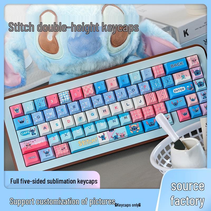 Stitch MOA Original Height PBT Dye-Sublimation Lilo & Stitch Mechanical Keyboard Full Keycap Set