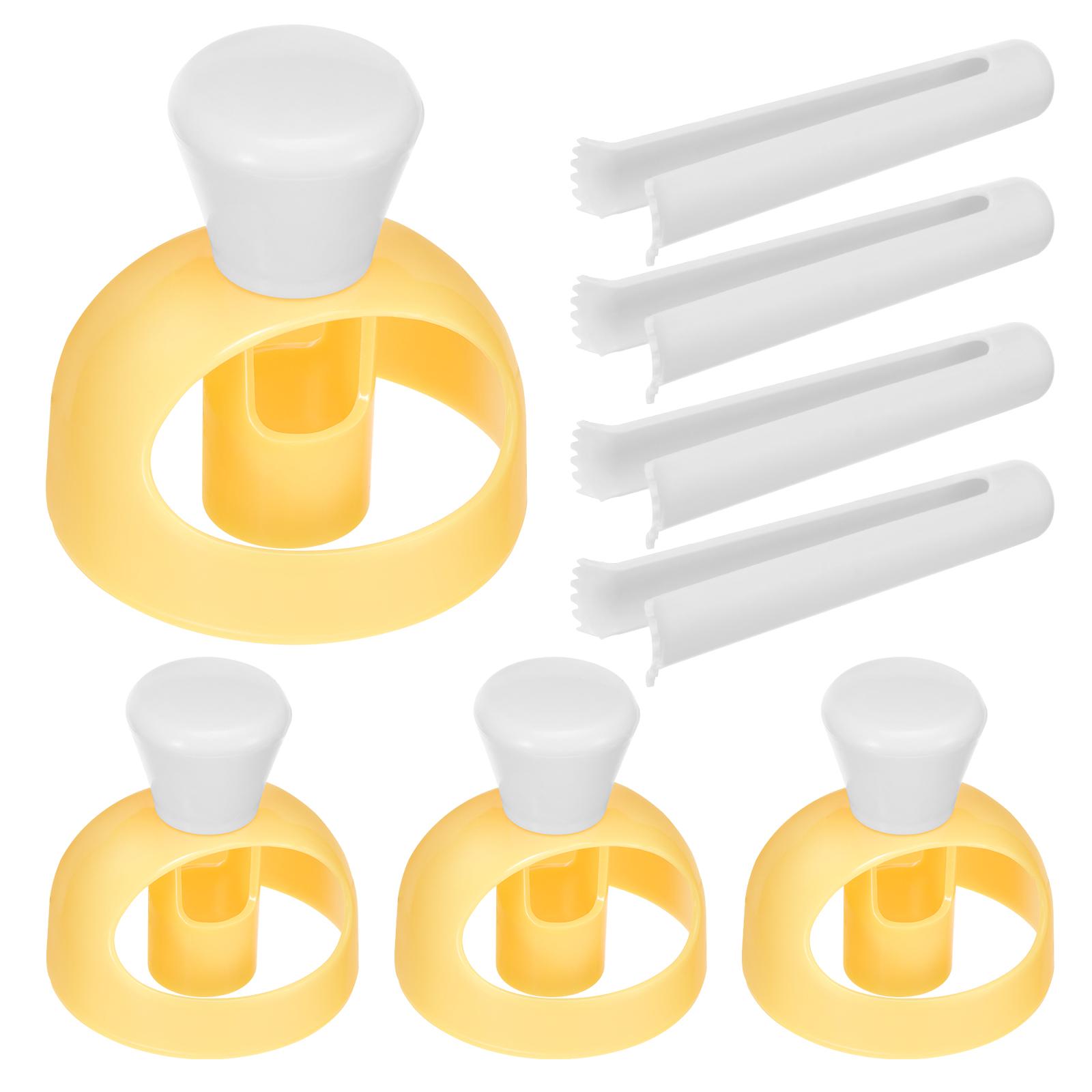 

4Pcs Plastic Doughnut Cutter DIY Creative Doughnut Maker with Dipping Pliers Non Stick Donut Mould Kit for Kitchen Baking Gadget