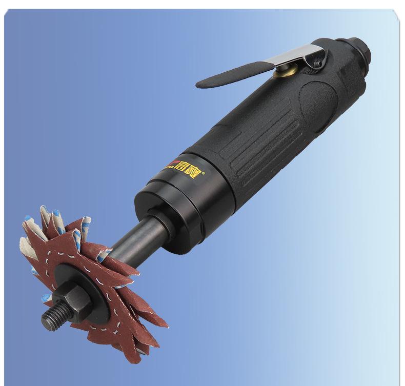 Gaobao Pneumatic Octagonal Sander Grinder: Air-Powered Eight-Petal Wood Polisher.