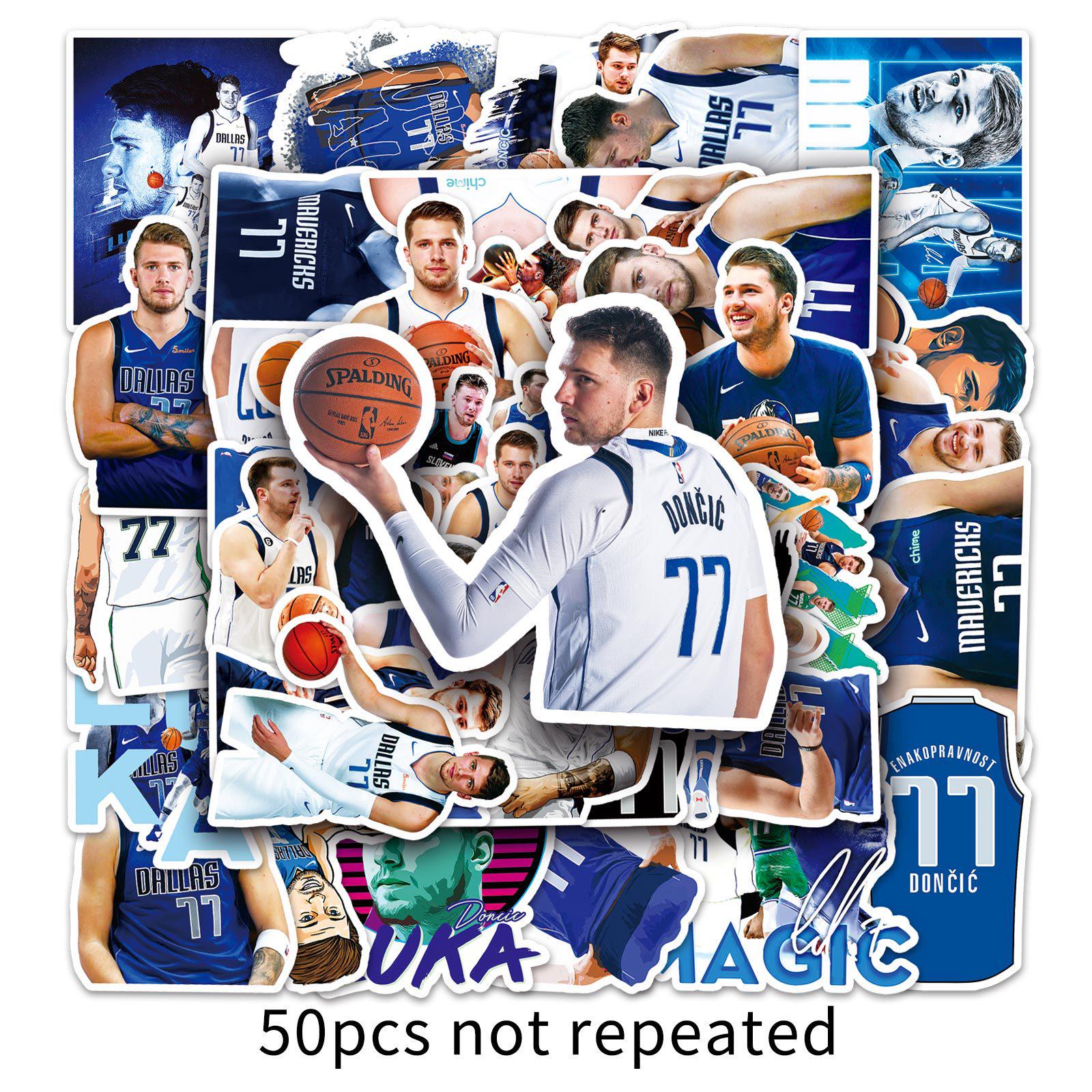 Luka Doncic Basketball Graffiti Stickers – 50pcs Waterproof for Phones & Luggage