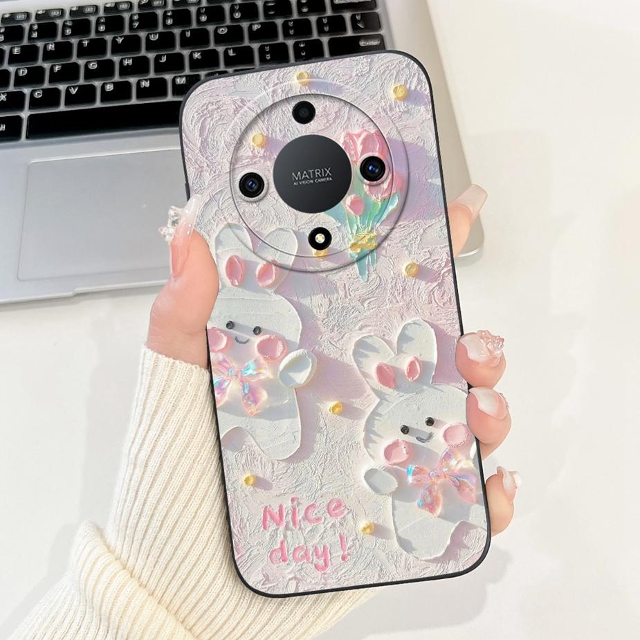 Für Honor Magic 5 Lite Hülle Honor X9A RMO-NX1 Niedliche Cartoon Bemalte Abdeckung Weiche TPU Handyhülle Für Honor Magic5 Lite HonorX9a Taschen