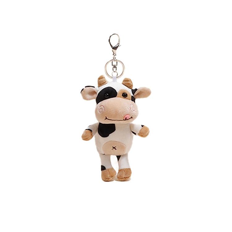 New Cute Cow Dolls Plush Toy Bags Pendant Keychain Accessories Accessories