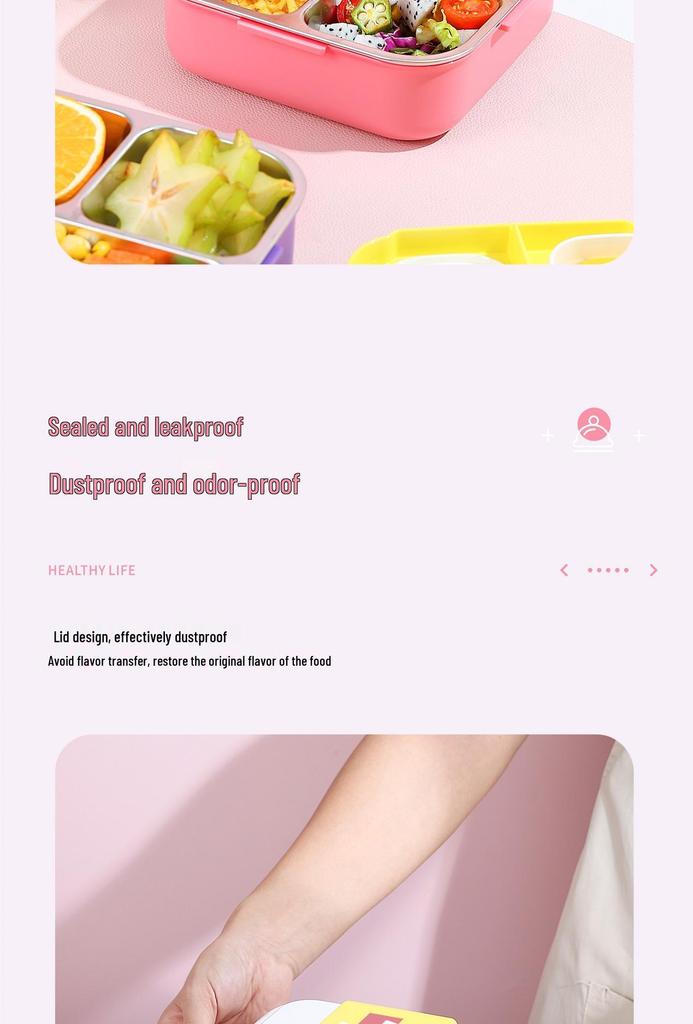 Creative Stainless Steel Lunch Box for Weight Loss and Office Use
