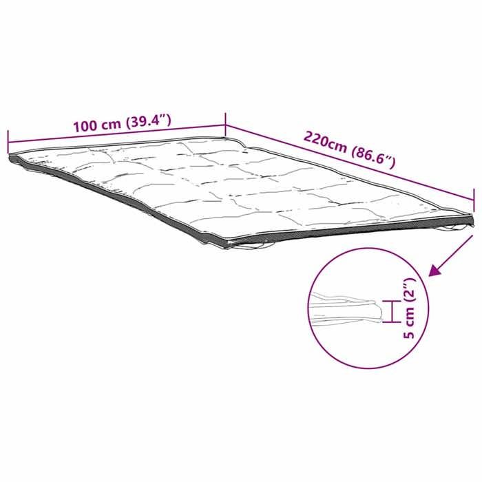 VidaXL Protège-matelas blanc 100x220 cm,drap de lit,literie,housse de drap-housse,drap-housse,housse de protection pour