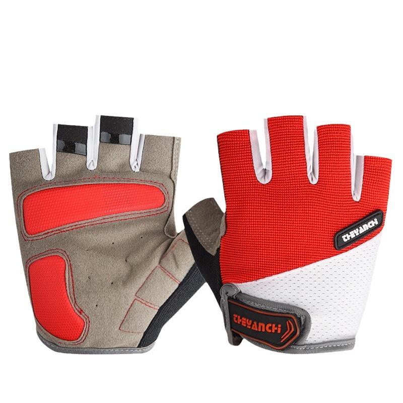 Thin Bicycle Model Breathable Half Finger Anti Slip Shock Absorbing and Wear Resistant Mountaineering and Iron Lifting Fitness Gloves
