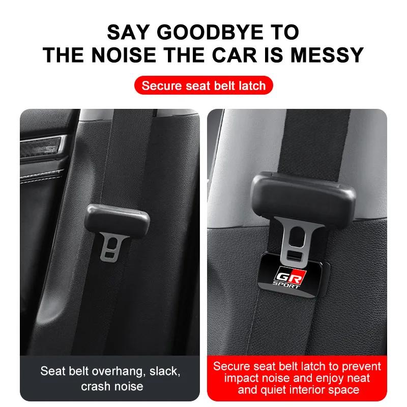 Adjustable Auto Seat Belt Holder Stabilizer Fastener Clip Limiter Styling For Toyota GR Sport Gazoo Racing Yaris 86 Corolla