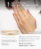 LEGAN Yellow Gold Diamond Size K10YG Natural Diamond Wedding Band for Made in Japan Ring, 7, Women,