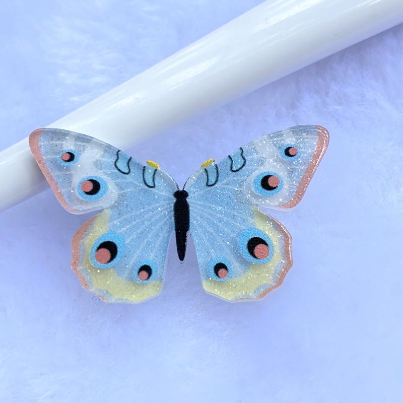 10Pcs Kawaii Cute Mixed Colorful Butterfly Flat Back Resin Cabochons Scrapbooking DIY Jewelry Craft Decoration Accessorie D94