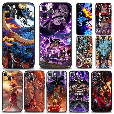 Pokrowiec na telefon iPhone 13 11 12 Pro Max XR X XS 8 7 6 6S Plus 13mini 12mini futerał silikonowy jeden kawałek najsilniejszy stwór Kaido