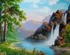 Full Drill 5D Diamond Painting Landscape Embroidery Mosaic Waterfall Rhinestones Picture Home Decoration