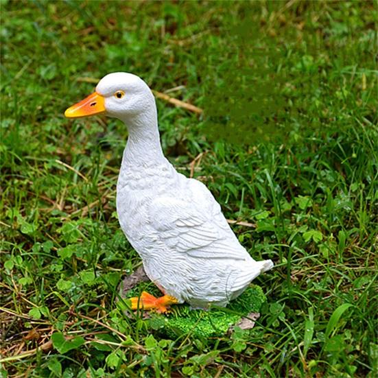 Dekorative simulierte Ente Verblassfest Langlebig Brunnen Landschaftsgestaltung Entenstatue für Hof
