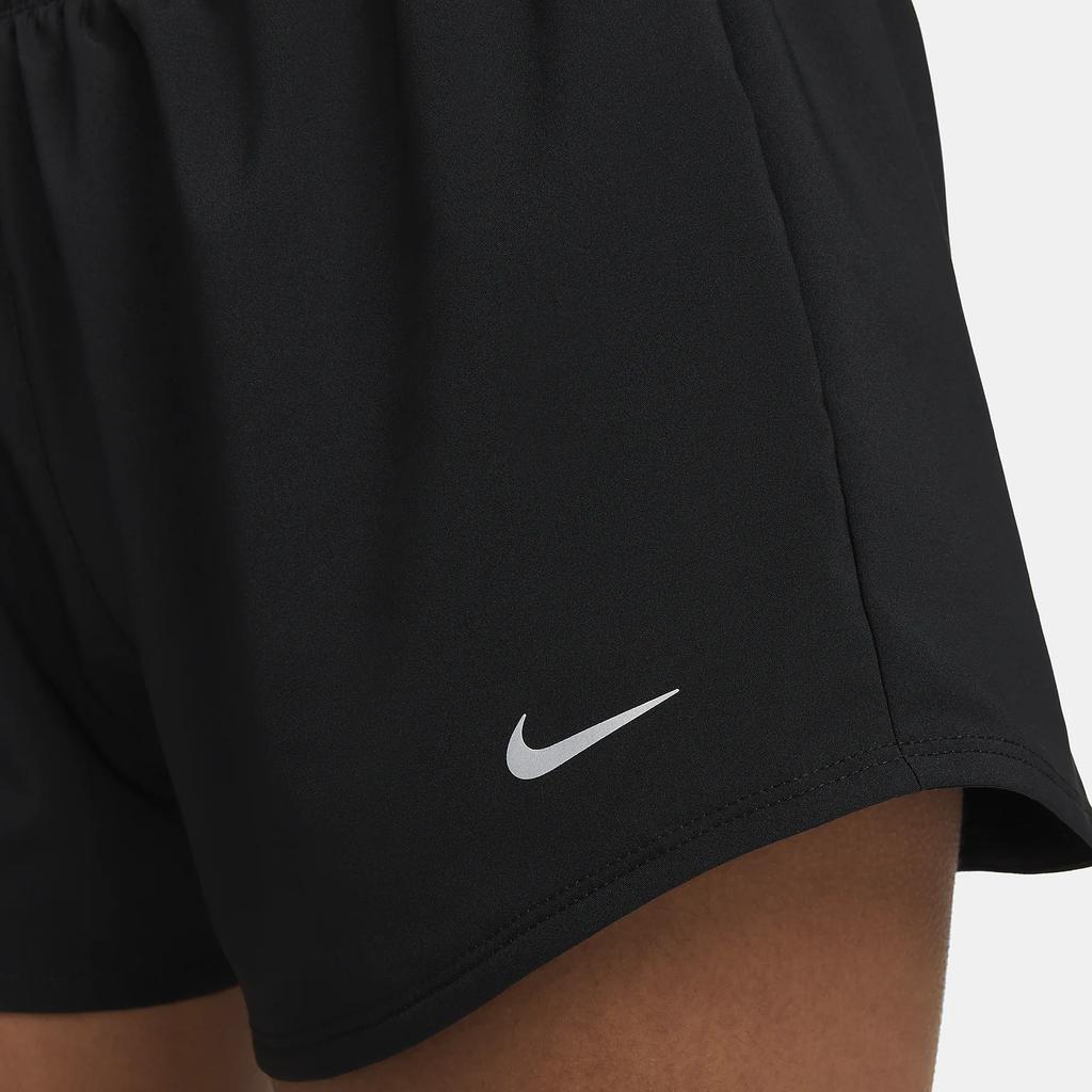 New Nike One Women's Dri FIT Mid Rise 3' Brief Lined Shorts DX6010-010