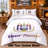 Anderlecht FC Pattern Bedding 3Pcs Set Custom Name, Bed Sheet And Pillowcases For Home Bedroom