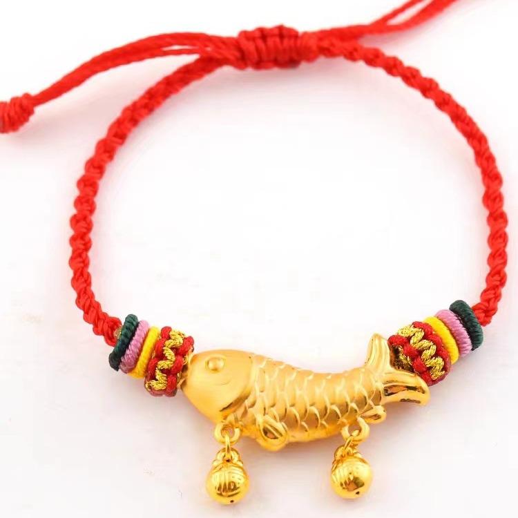 Lulutong Goldfish Pendant Necklace - Sand Gold, Clavicle Chain, Light Luxury, Good Luck Carp Design