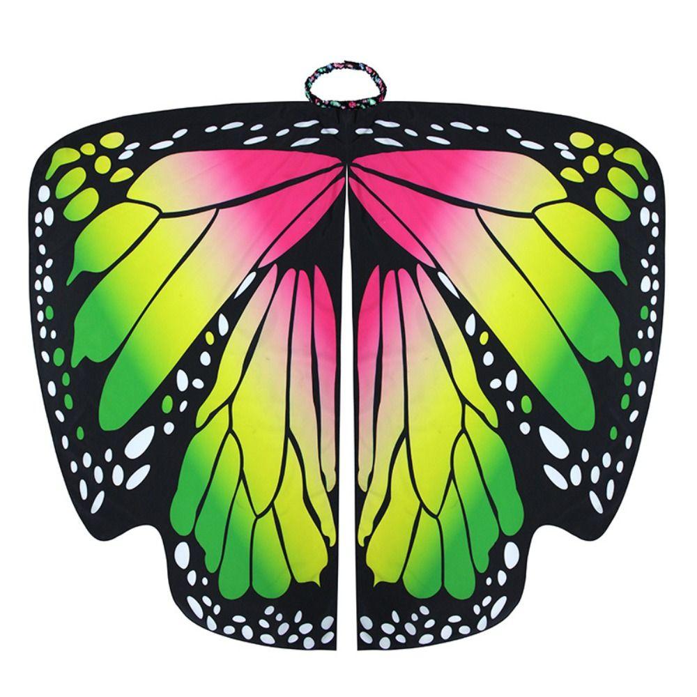 Party Butterfly Wings Shawl Fairy Rainbow Cloak Women Butterfly Cape