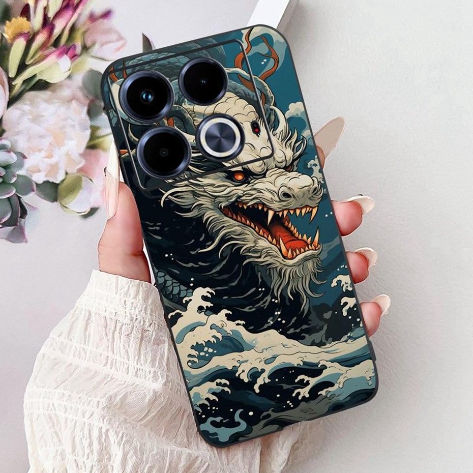 Fashion Painting Case For Infinix Note 40 40Pro Pro+ Soft Silicone TPU Phone Cases For Infinix Note40 40 Pro Plus Covers Bumpers