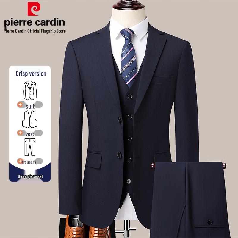 Pierre Cardin Men's Slim Fit 3-Piece Suit