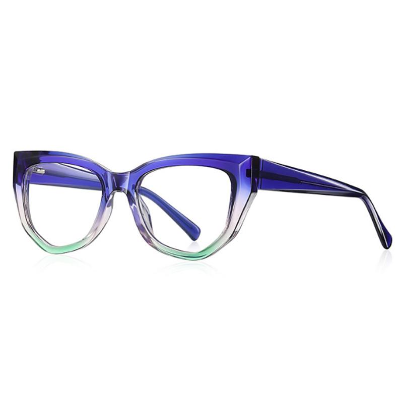 Polygon Cat Eyes Photochromic Glasses Women Myopia Eyeglasses Students Short Sight Eyewear 0 -0.5 -1 -1.25 -1.5 -1.75 -2.0 To -6