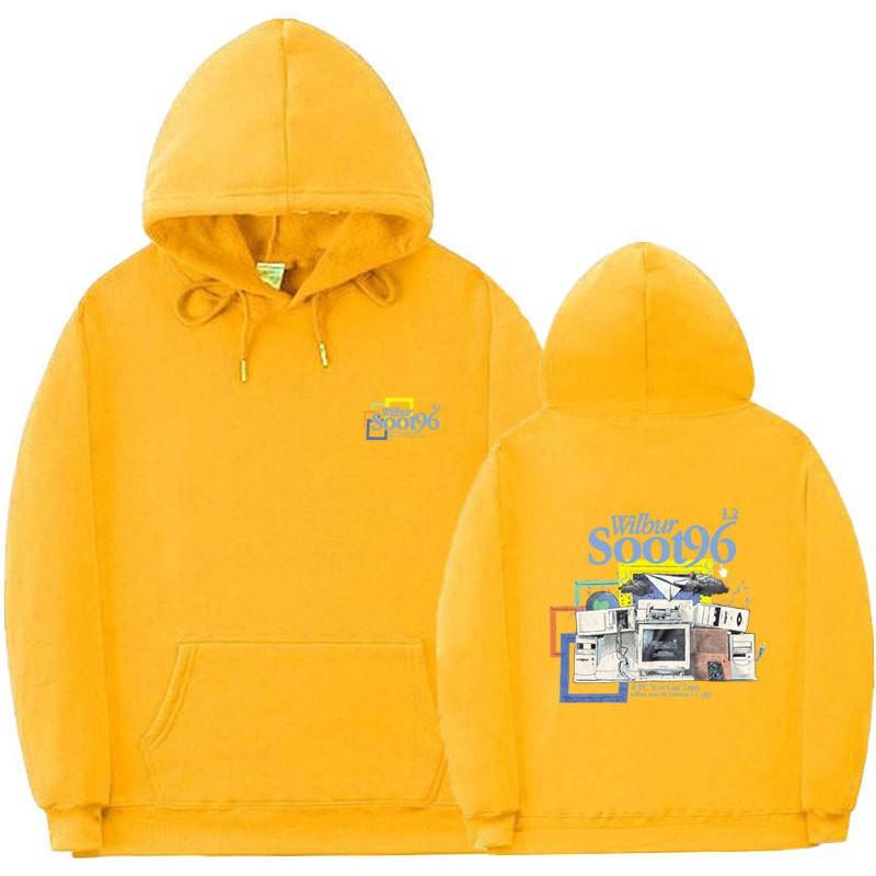 Wilbur Soot Inspired Hoodie Unisex Oversized Sweatshirt With Ribbed Hem Print Design