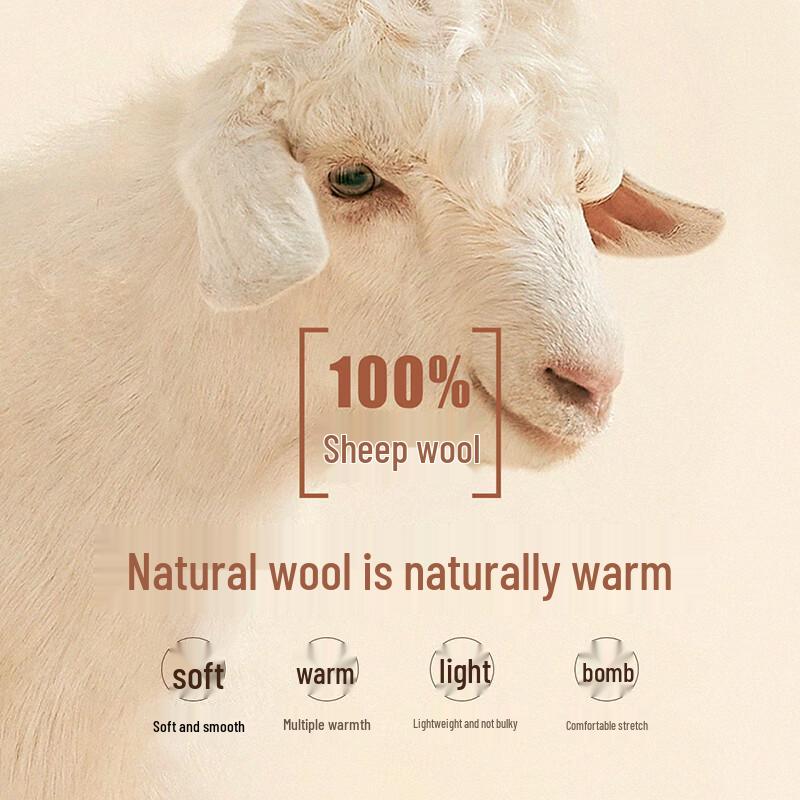 Shanshan Men's 100% Merino Wool Round Neck Pullover Sweater