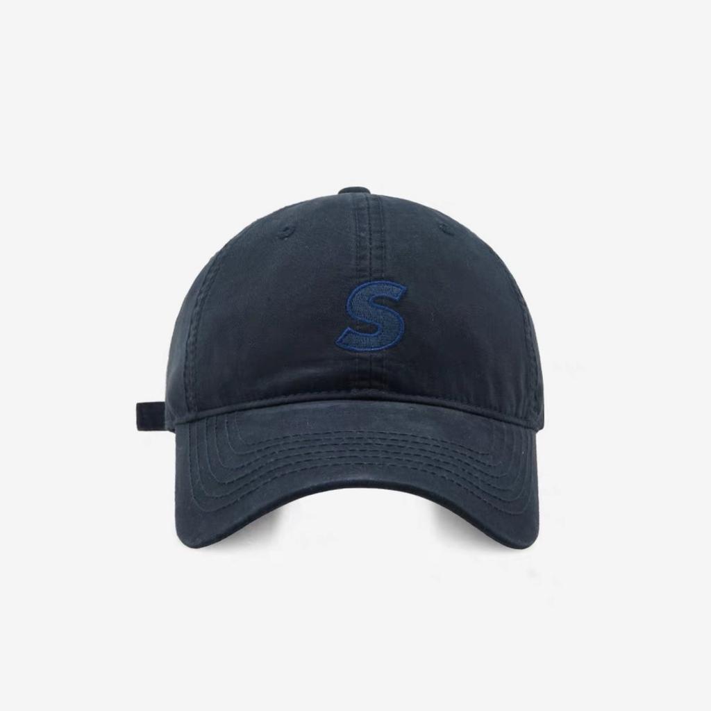 Letter Embroidered Baseball Cap for Men and Women Couples Korean Wide Brimmed Baseball Cap Showing Small Face