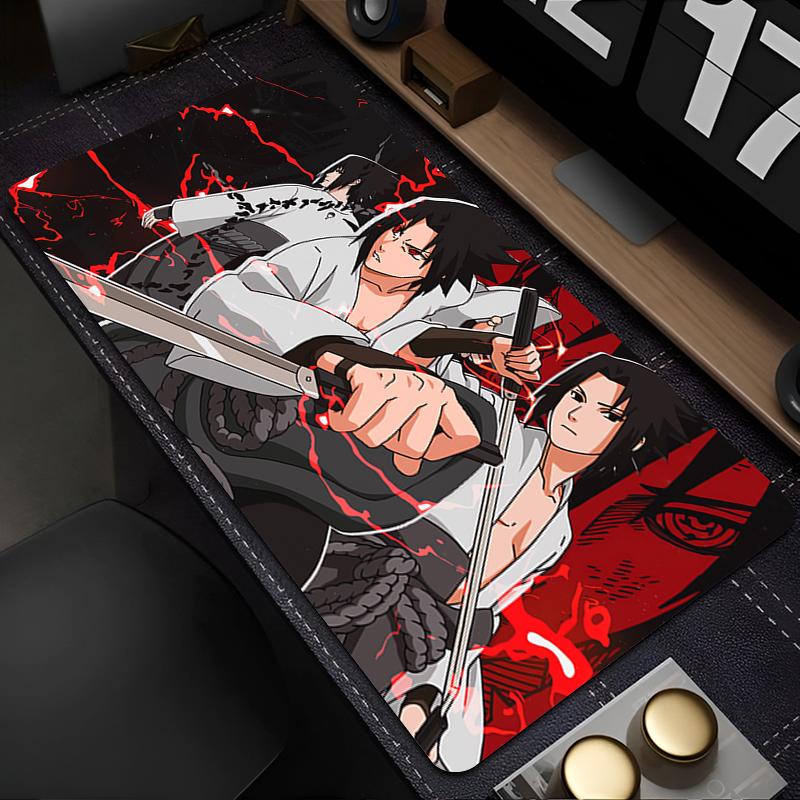 

Mouse Pad Naruto Sasuke Anime Gaming Accessories Larger xxl Carpet Gamer Computer Keyboard Pad Rubber Desk Mat Mausepad 30x60x0.2cm