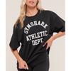 Gymshark AThleTic DeparTmenT Oversized Graphic T shirT Black B4c7g Bb2j