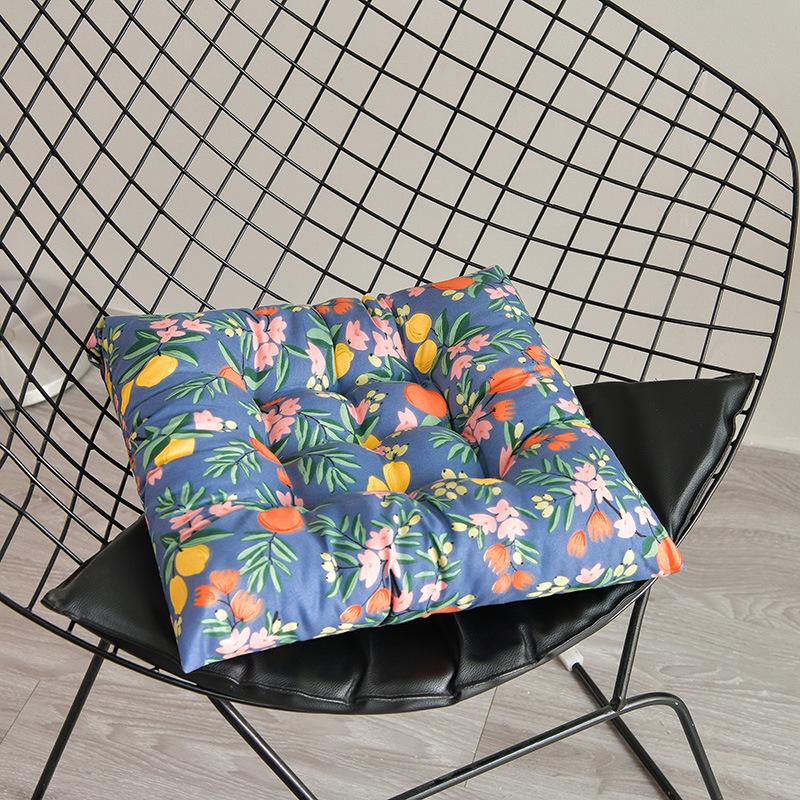 Thickened Printed Chair Seat Pad for Office, Student, or Dining Chairs