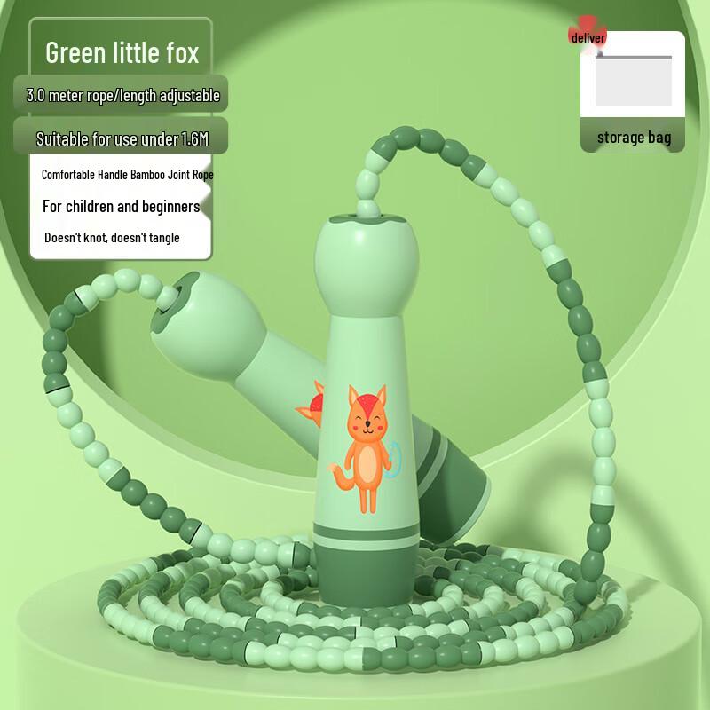 Healthsoo Kids Green Fox Cotton Jump Rope Set