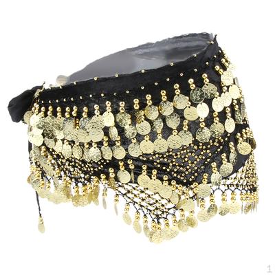 Coins Belly Dance Dancer Costume Hip Scarf Belt Waist Wrap Skirt