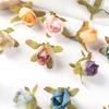50/100PCS MINI Silk Rose Artificial Flowers Christmas Garland Wedding Bridal Bouquets Accessories Home Vase Decoration Scrapbook